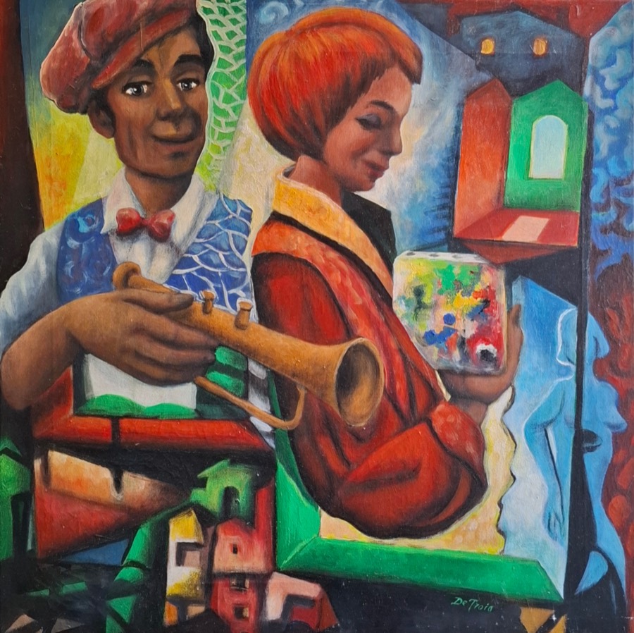 QUALCOSA IN COMUNE, acrilico su tela, 2013