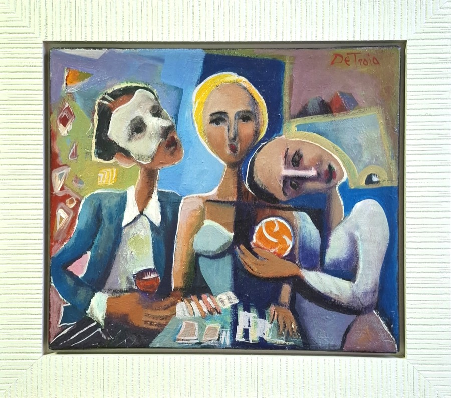 LA CARTOMANTE, acrilico su tela, 2015
