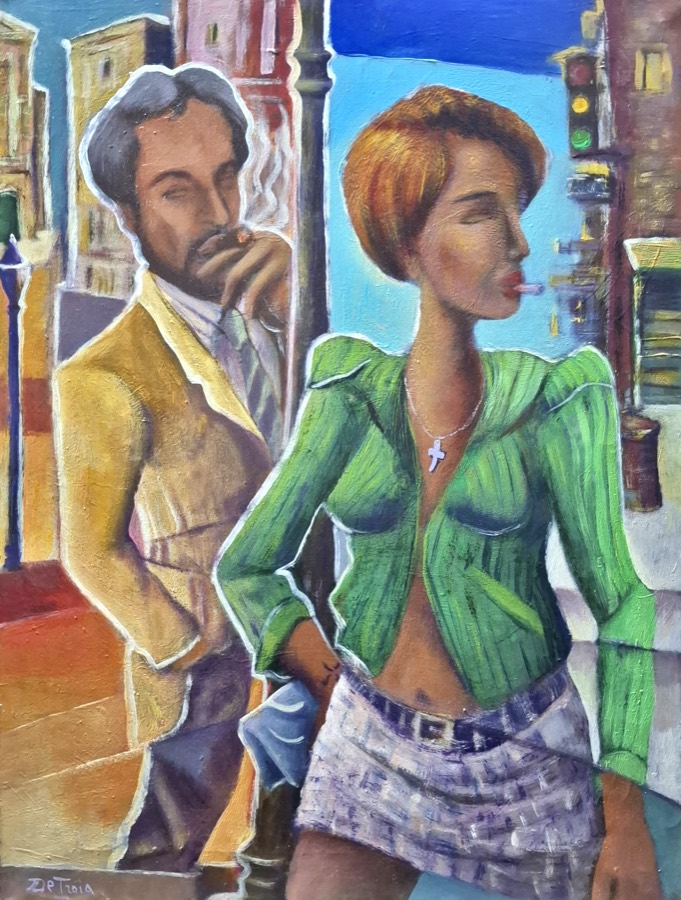 AMORE SACRO AMOR PROFANO, acrilico su tela, 2015