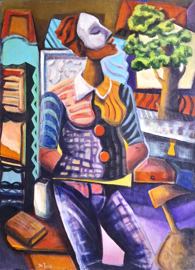 L'UOMO DI PEZZA, acrilico su tela, 2015
