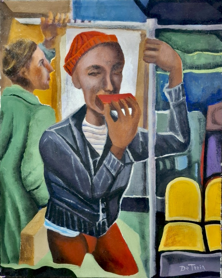 ROSSO ARMONICA, acrilico su tela, 2016