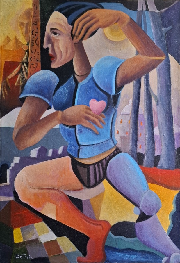 L'IMPAVIDO, acrilico su tela, 2016