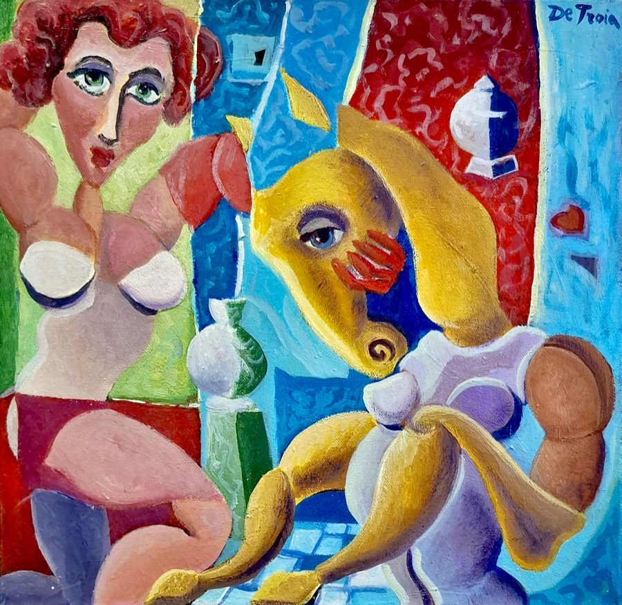 SCACCO MATTO, acrilico su tela, 2019