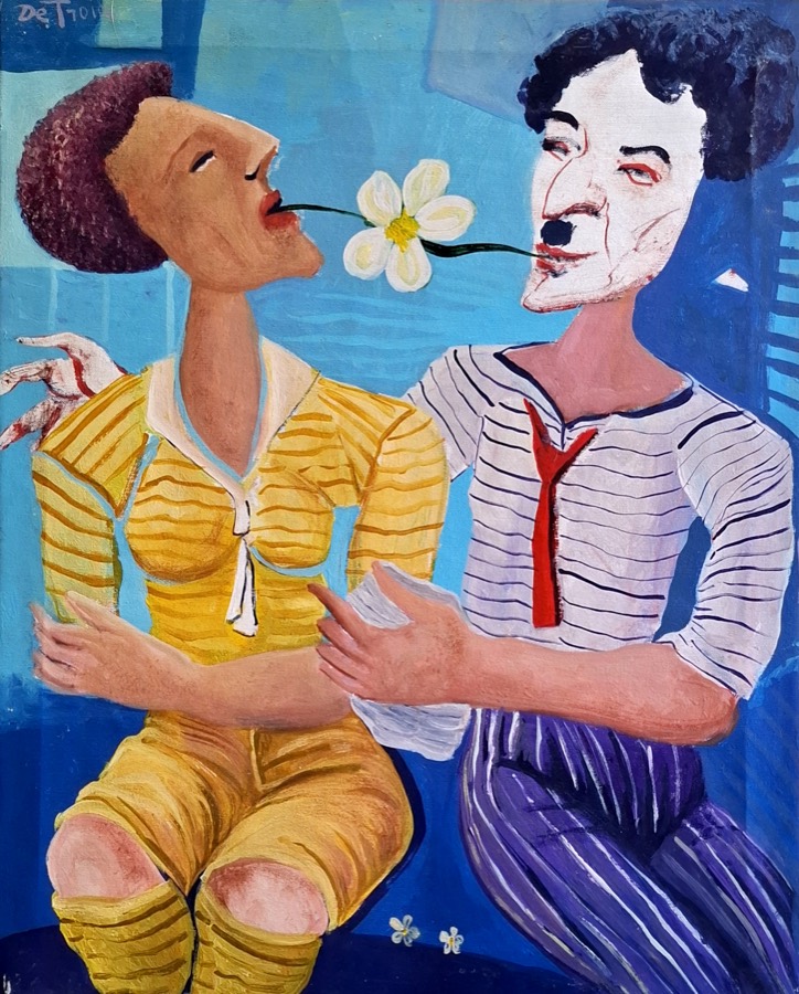 ANDREA E NICOL, acrilico su tela, 2020