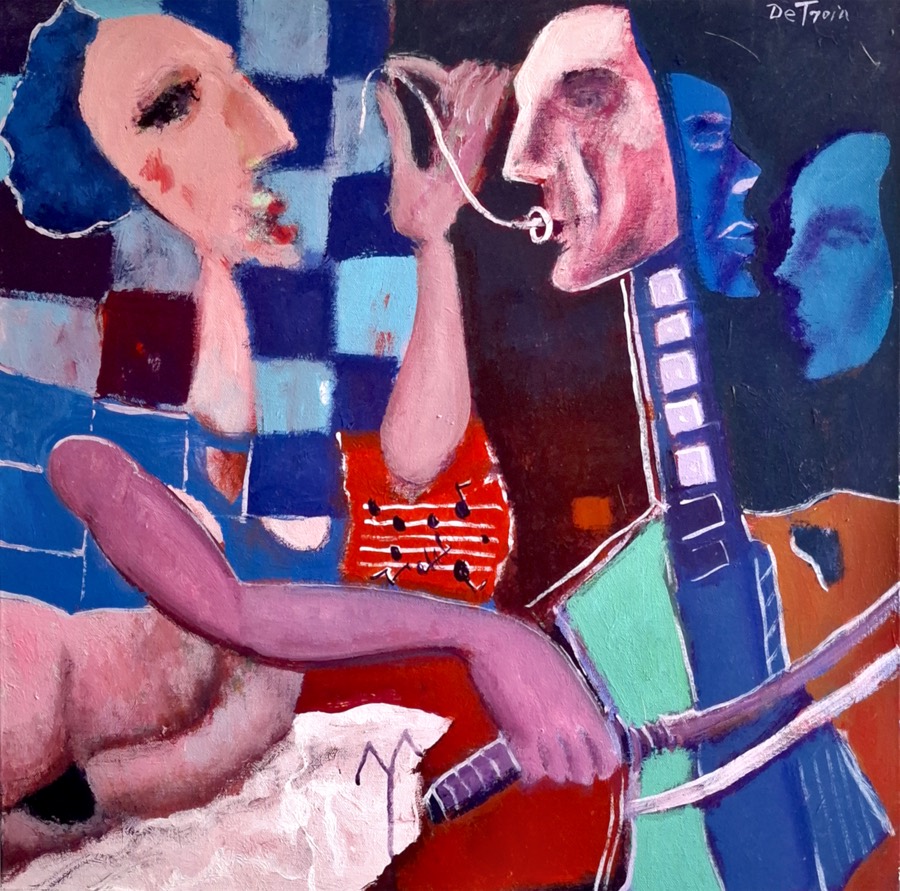 CONCERTO IN MI MINORE, acrilico su tela, 2020
