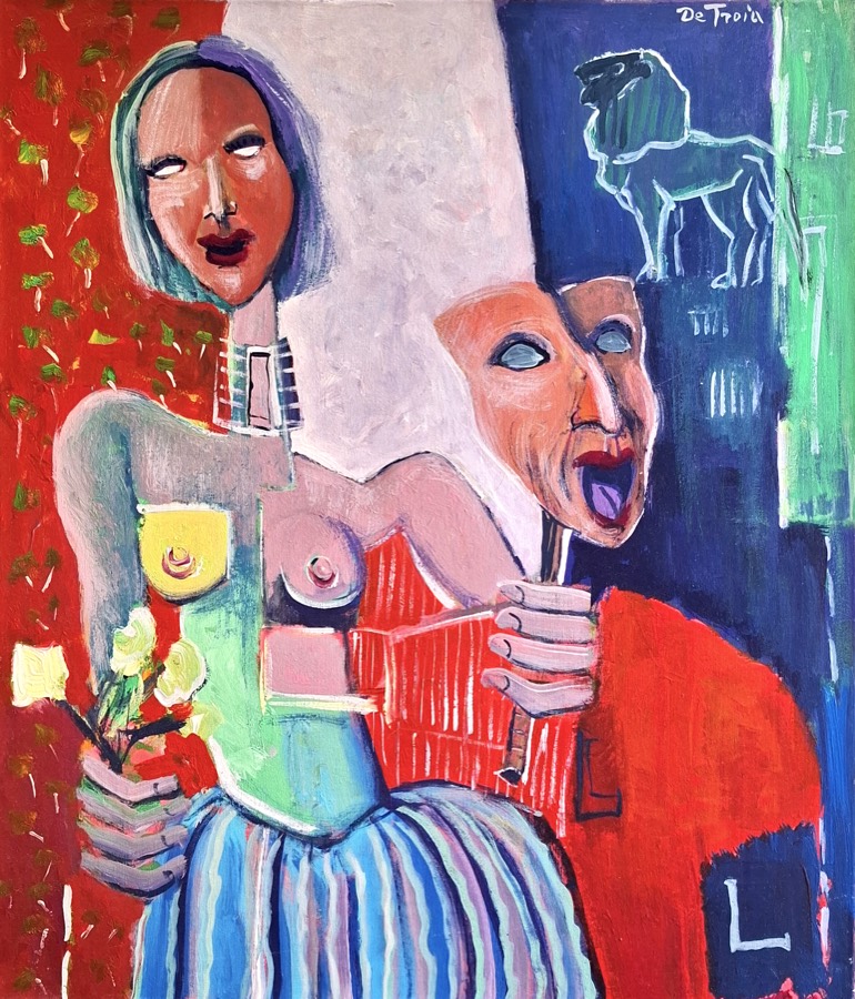 LEONIDA, acrilico su tela, 2020