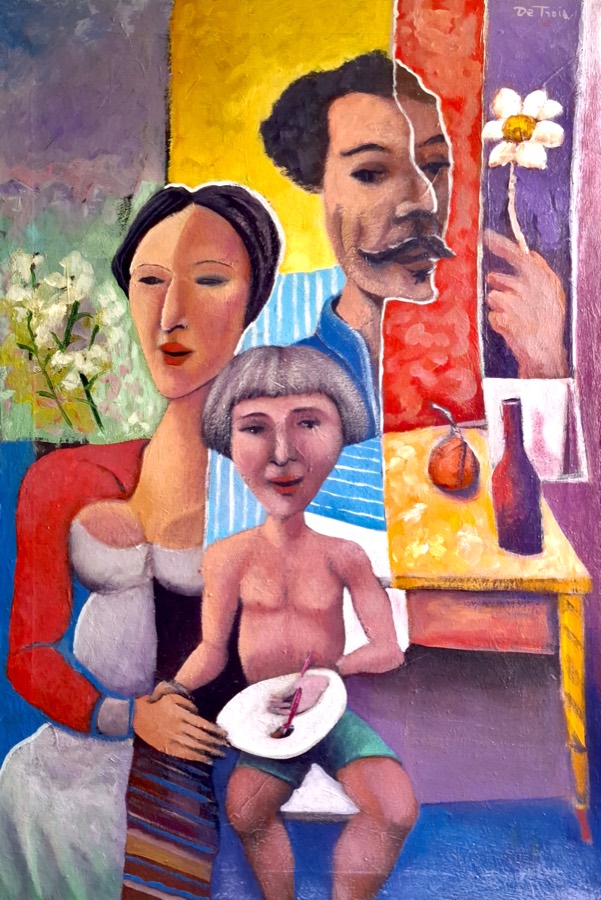 FIGLIO D'ARTE, acrilico su tela, 2020