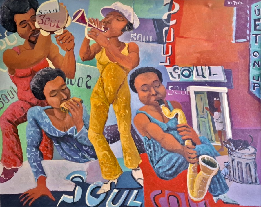 GET ON UP, acrilico su tela, 2020