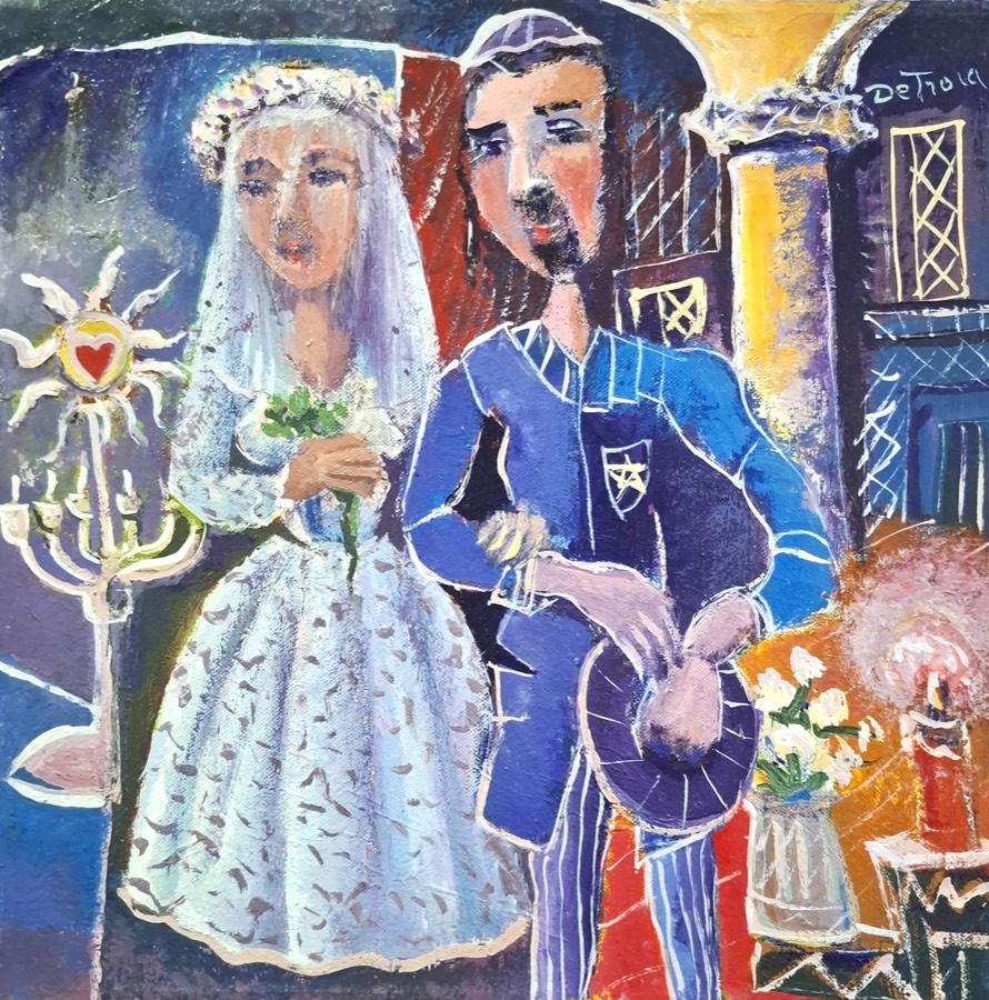 LA SPOSA, acrilico su tela, 2021