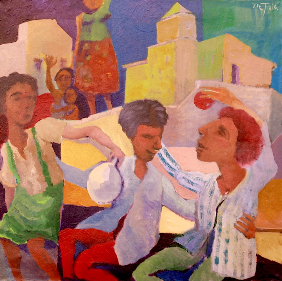 FIESTA, acrilico su tela, 2026